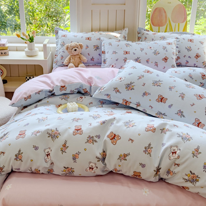 91家纺网 家纺一手货源 找家纺 佑佳2024新款140克磨毛印花植物羊绒四件套直播 小兔市集