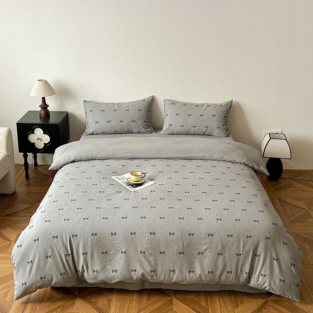 91家纺网 家纺一手货源 找家纺 （总）恋之语 2026新款水洗色织提花工艺系列四件套（量大从优）