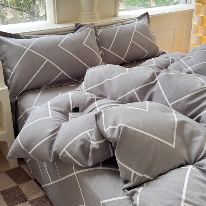 91家纺网 家纺一手货源 找家纺 佑佳2024新款140克磨毛印花植物羊绒四件套直播 休闲人生