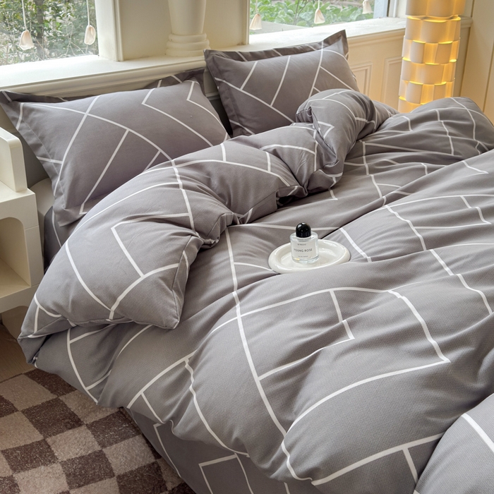 91家纺网 家纺一手货源 找家纺 佑佳2024新款140克磨毛印花植物羊绒四件套直播 休闲人生