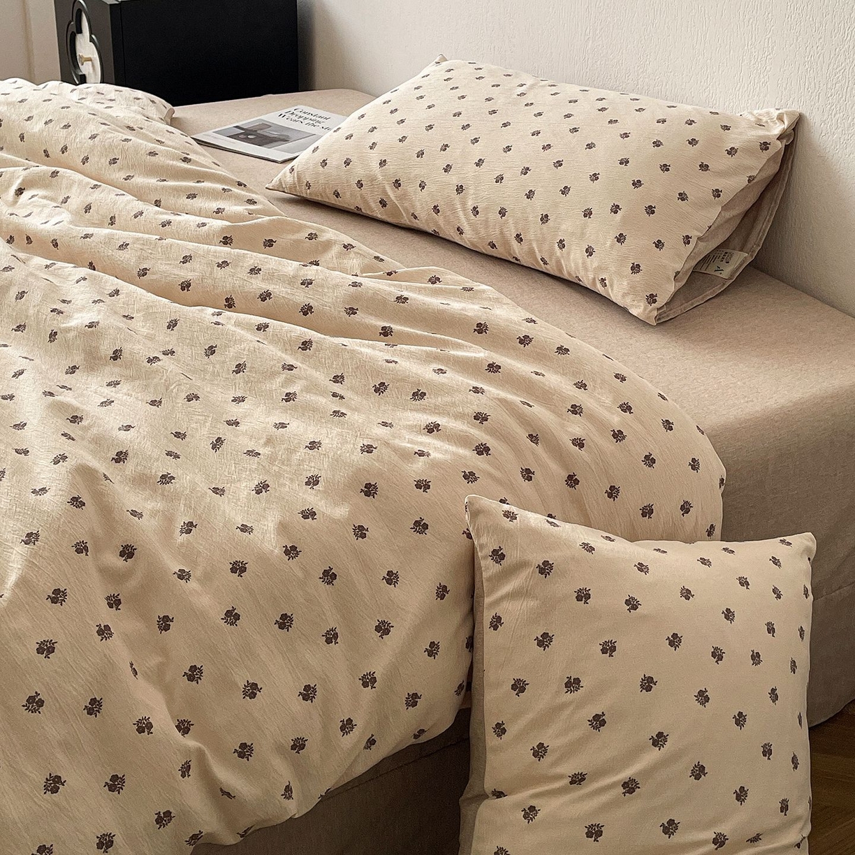 91家纺网 家纺一手货源 找家纺 恋之语 2026新款水洗色织提花工艺系列四件套（量大从优） 复古小花