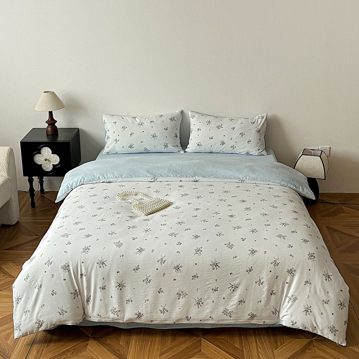 恋之语 2026新款水洗色织提花工艺系列四件套（量大从优） 花清梦