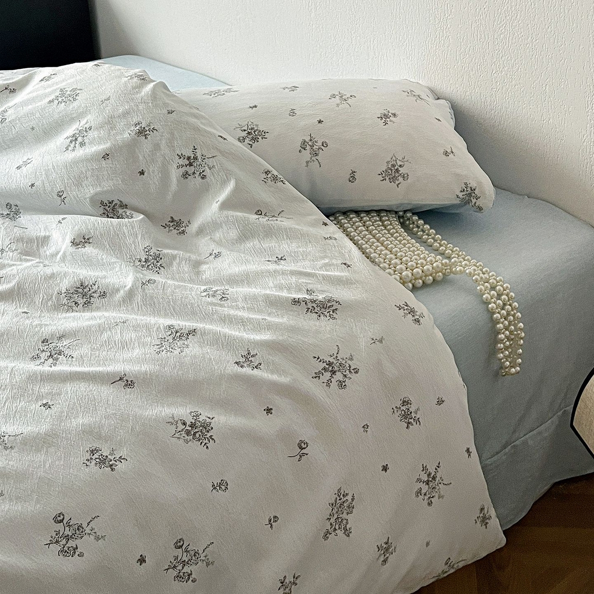 91家纺网 家纺一手货源 找家纺 恋之语 2026新款水洗色织提花工艺系列四件套（量大从优） 花清梦