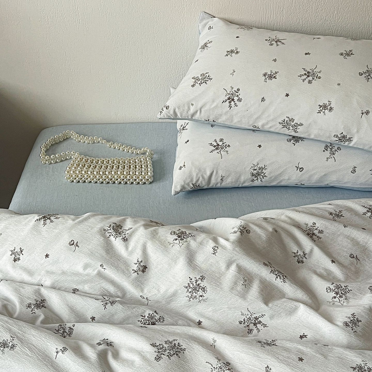 91家纺网 家纺一手货源 找家纺 恋之语 2026新款水洗色织提花工艺系列四件套（量大从优） 花清梦