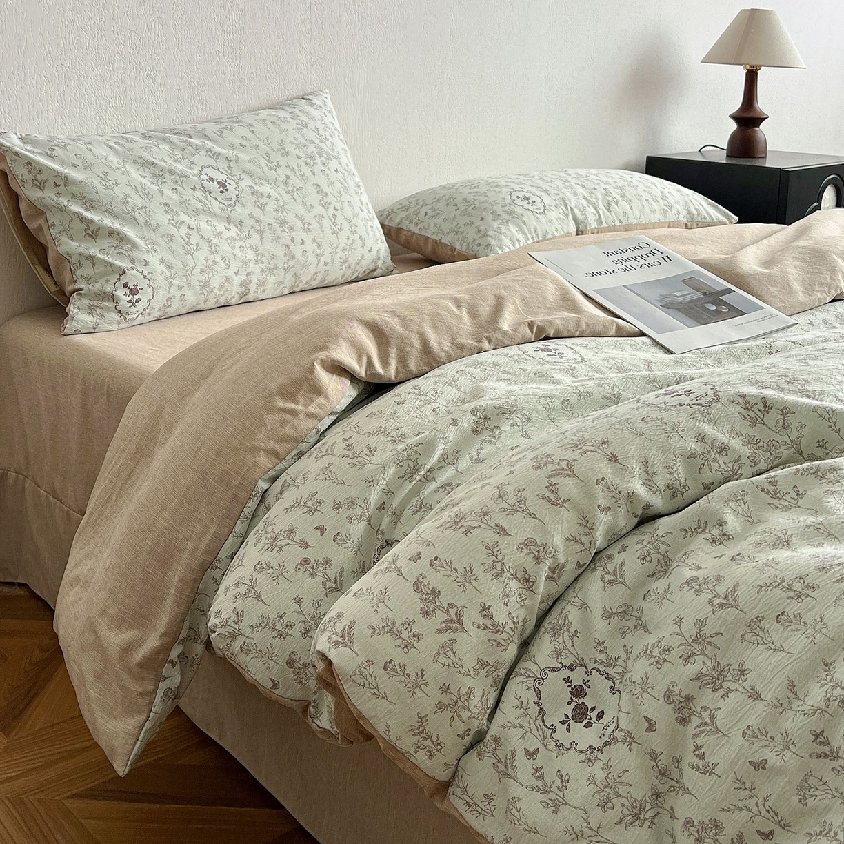 91家纺网 家纺一手货源 找家纺 恋之语 2026新款水洗色织提花工艺系列四件套（量大从优） 岚影