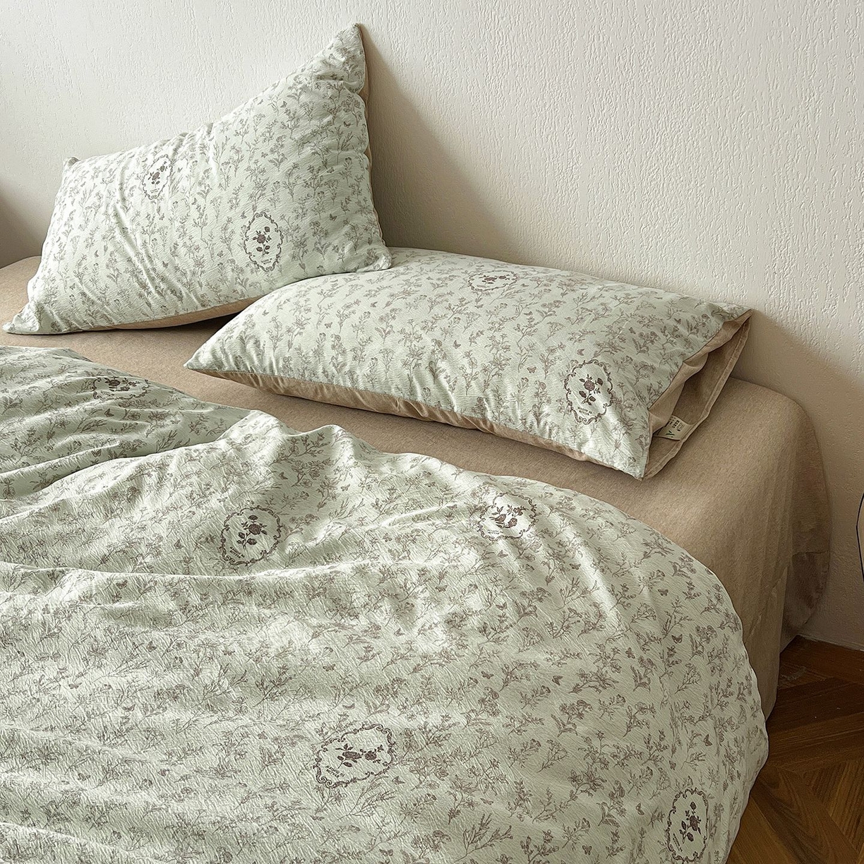 91家纺网 家纺一手货源 找家纺 恋之语 2026新款水洗色织提花工艺系列四件套（量大从优） 岚影