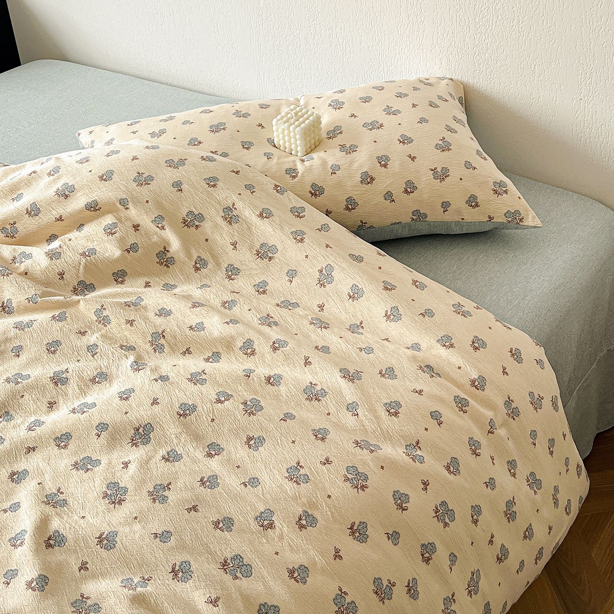 91家纺网 家纺一手货源 找家纺 恋之语 2026新款水洗色织提花工艺系列四件套（量大从优） 铃兰