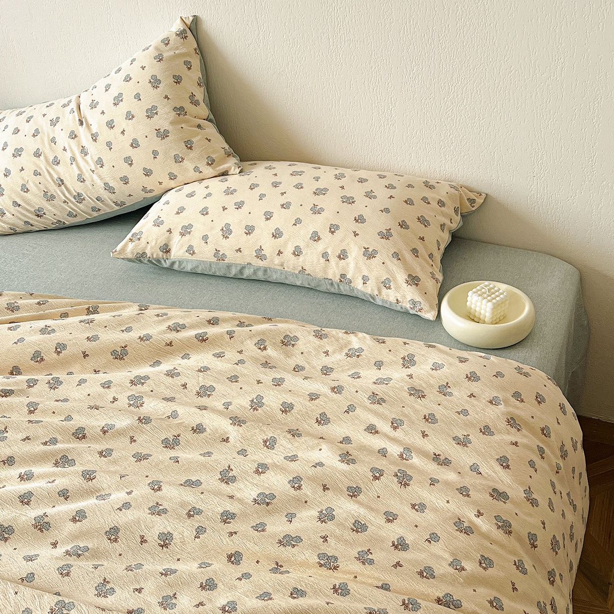 91家纺网 家纺一手货源 找家纺 恋之语 2026新款水洗色织提花工艺系列四件套（量大从优） 铃兰