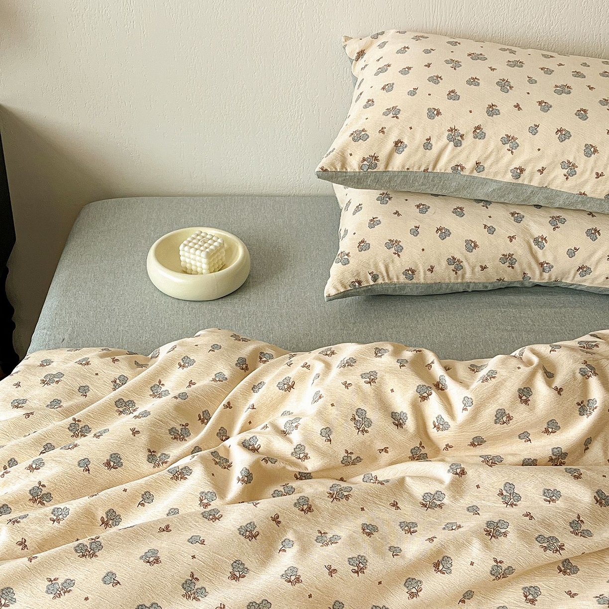 91家纺网 家纺一手货源 找家纺 恋之语 2026新款水洗色织提花工艺系列四件套（量大从优） 铃兰