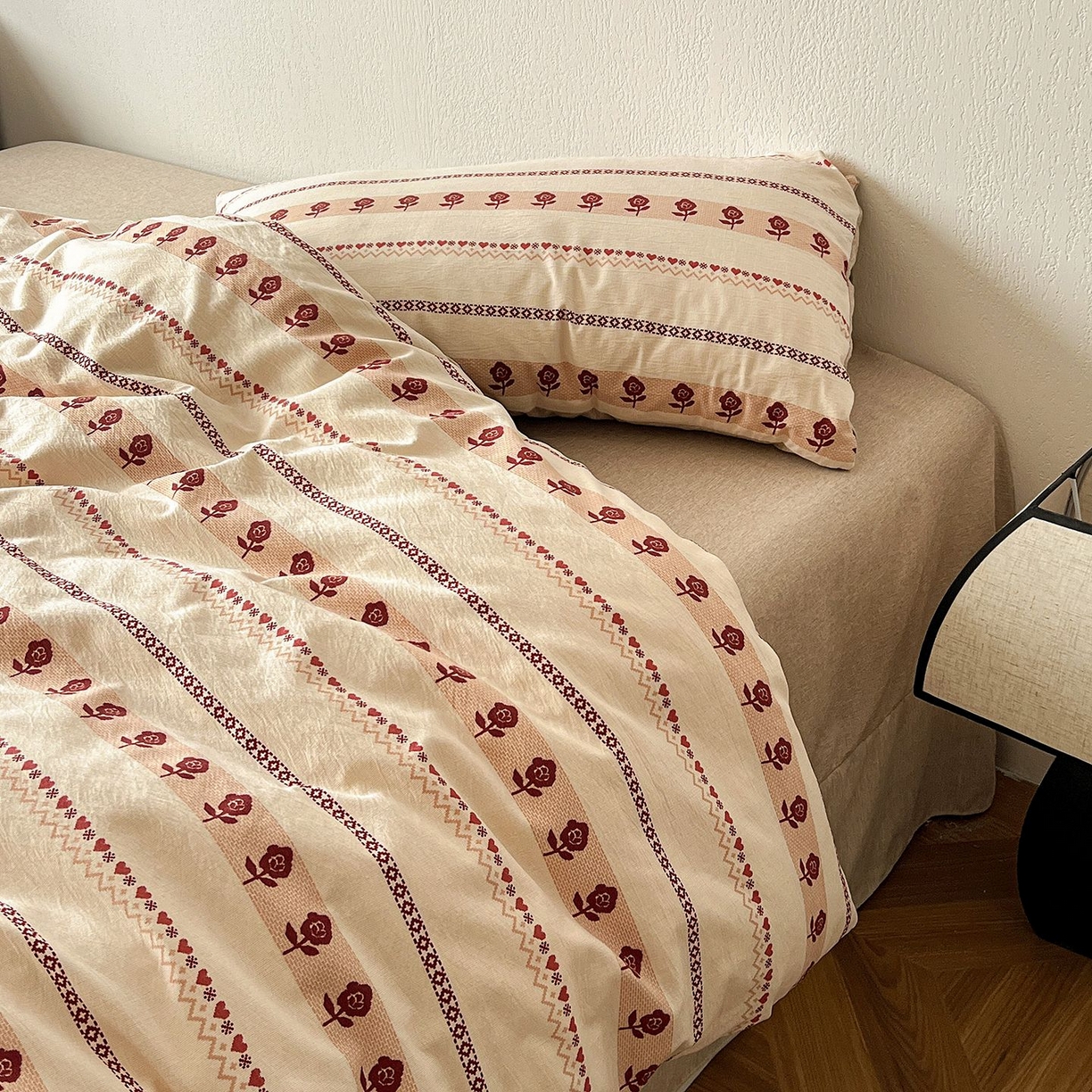 91家纺网 家纺一手货源 找家纺 恋之语 2026新款水洗色织提花工艺系列四件套（量大从优） 玛奇朵