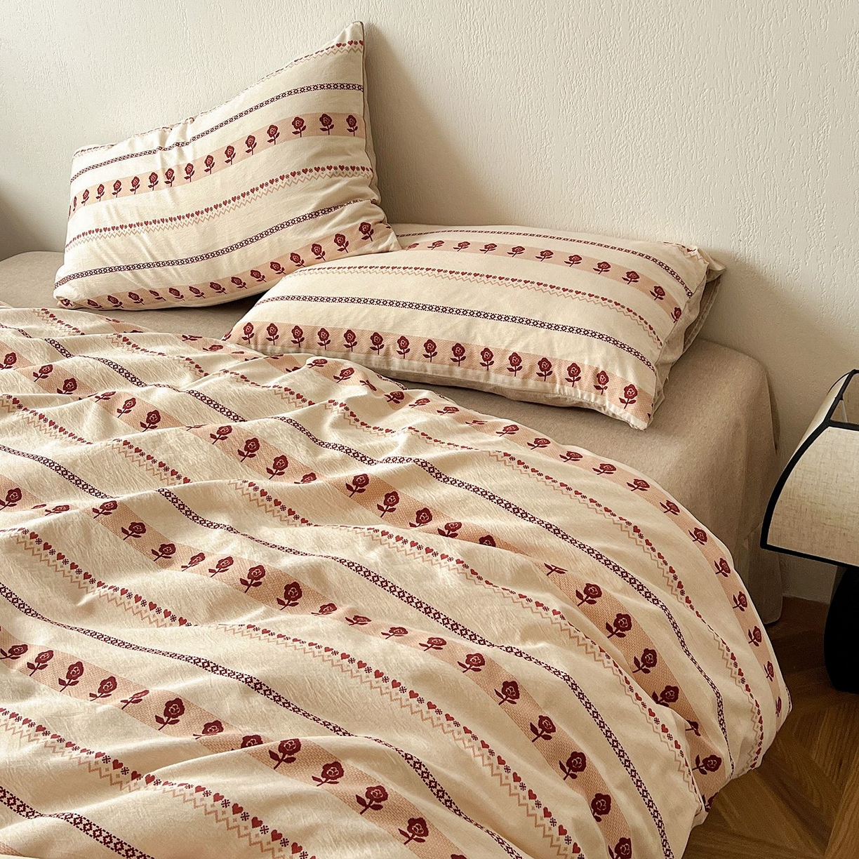 91家纺网 家纺一手货源 找家纺 恋之语 2026新款水洗色织提花工艺系列四件套（量大从优） 玛奇朵