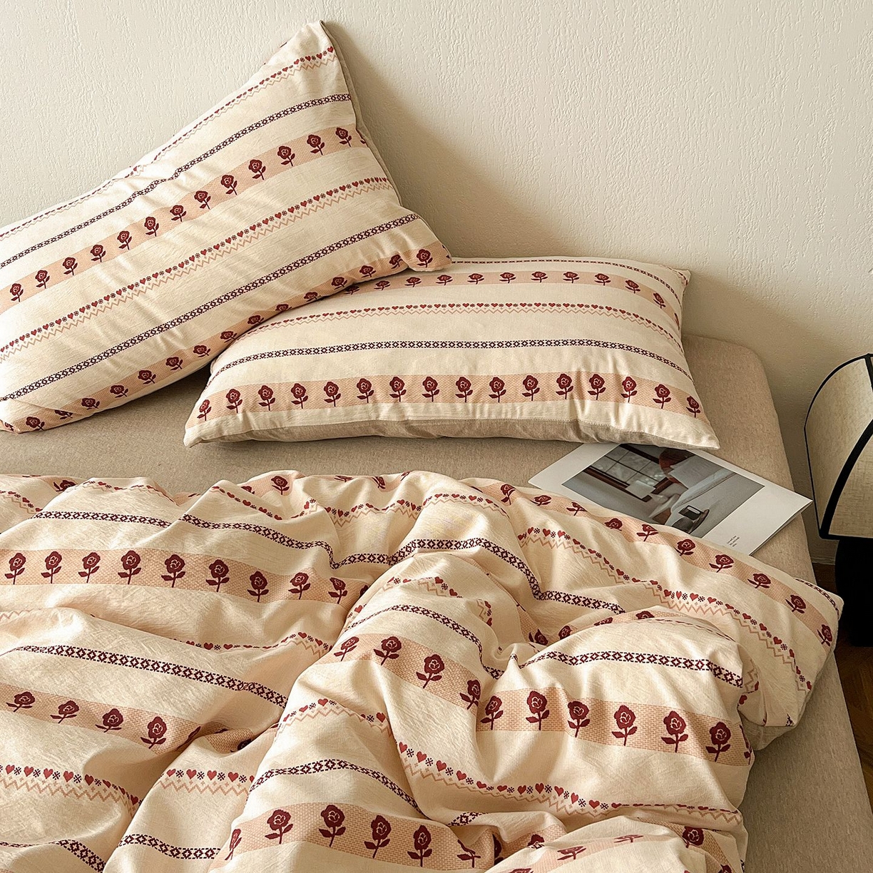 91家纺网 家纺一手货源 找家纺 恋之语 2026新款水洗色织提花工艺系列四件套（量大从优） 玛奇朵