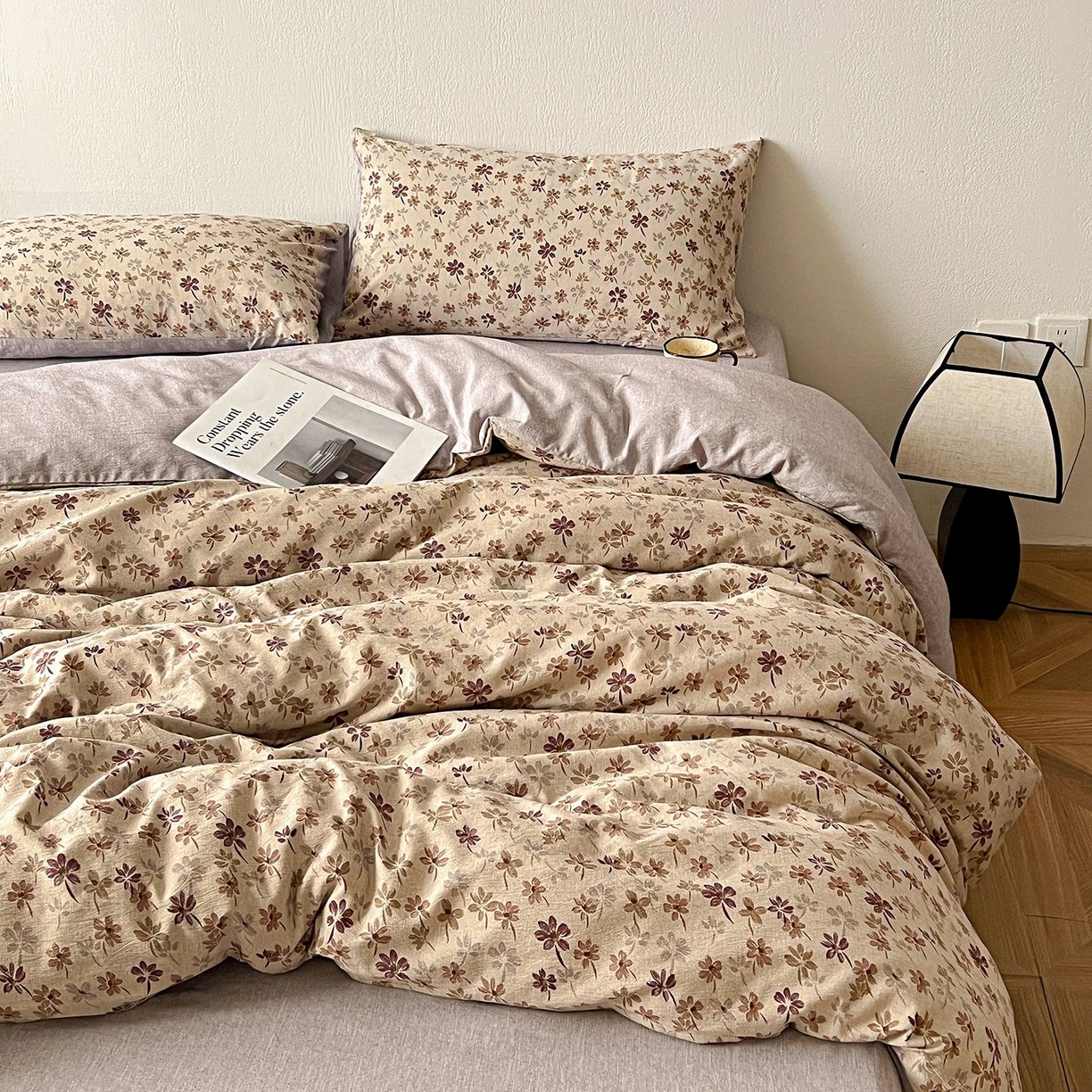 91家纺网 家纺一手货源 找家纺 恋之语 2026新款水洗色织提花工艺系列四件套（量大从优） 漫秋