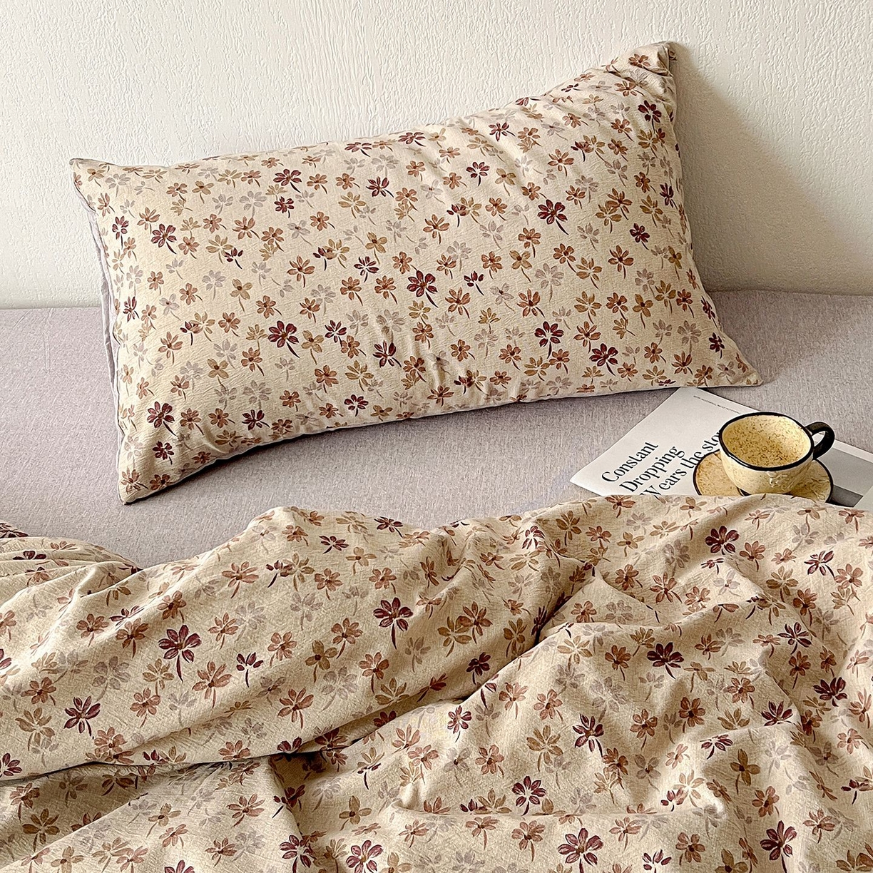 91家纺网 家纺一手货源 找家纺 恋之语 2026新款水洗色织提花工艺系列四件套（量大从优） 漫秋