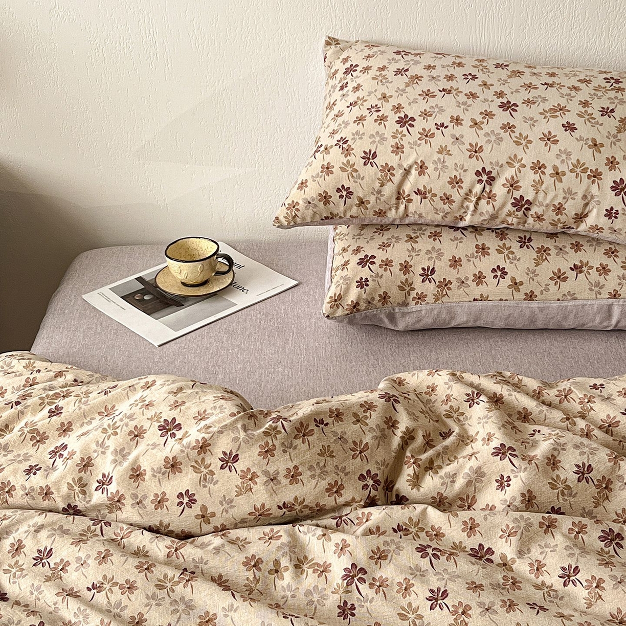 91家纺网 家纺一手货源 找家纺 恋之语 2026新款水洗色织提花工艺系列四件套（量大从优） 漫秋