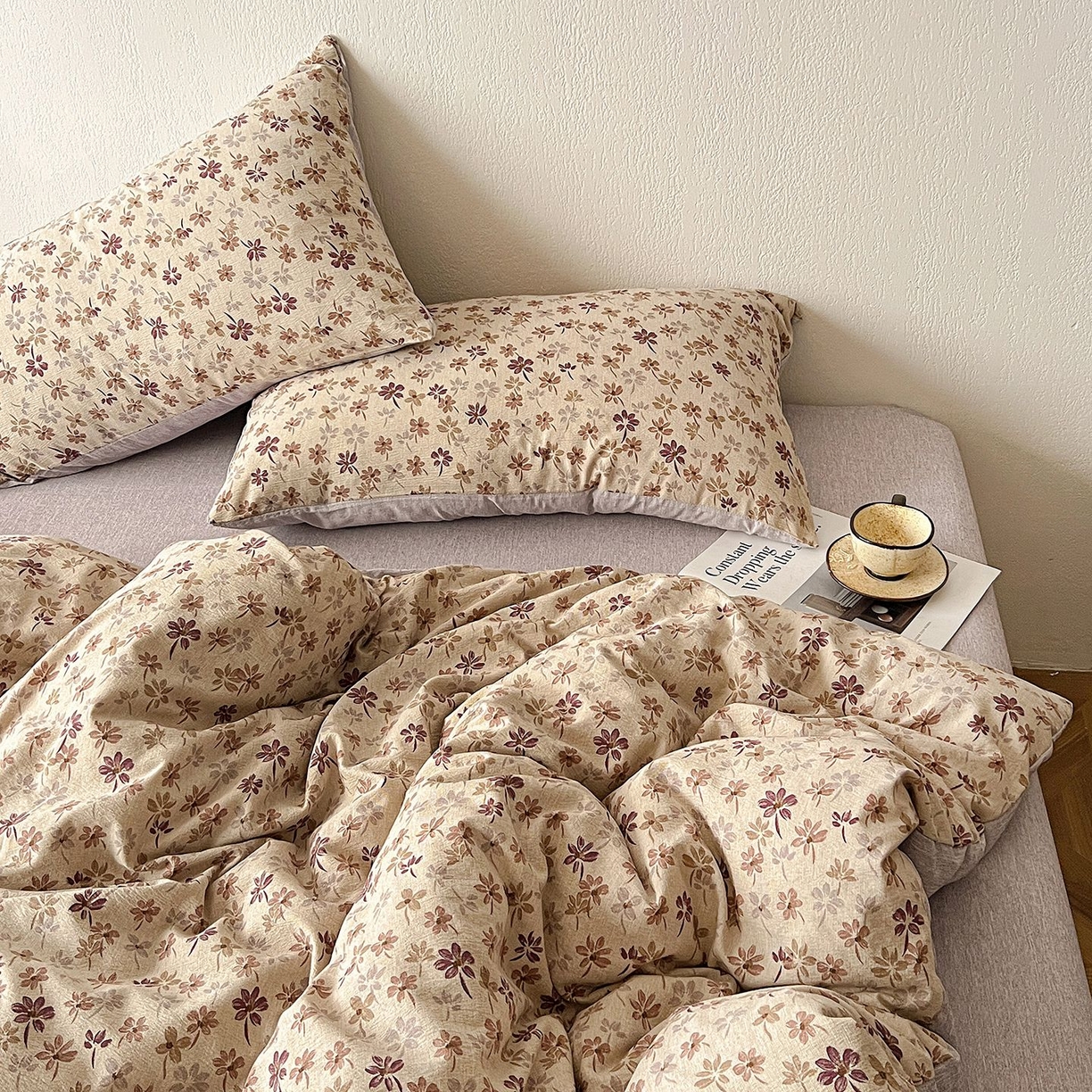 91家纺网 家纺一手货源 找家纺 恋之语 2026新款水洗色织提花工艺系列四件套（量大从优） 漫秋