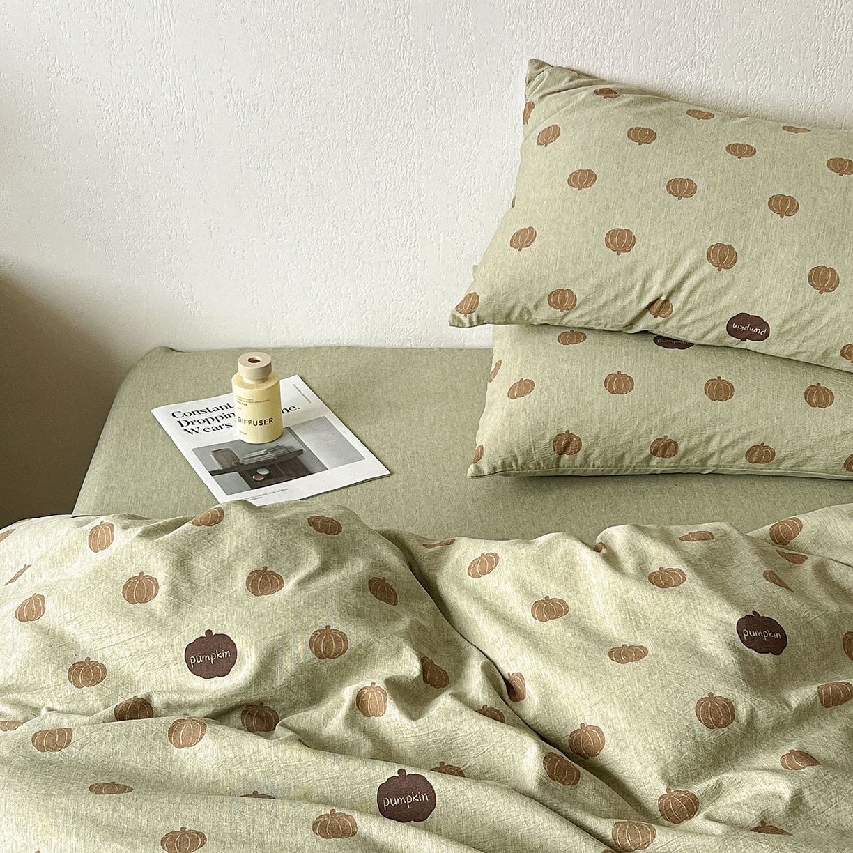 91家纺网 家纺一手货源 找家纺 恋之语 2026新款水洗色织提花工艺系列四件套（量大从优） 暖栗南瓜