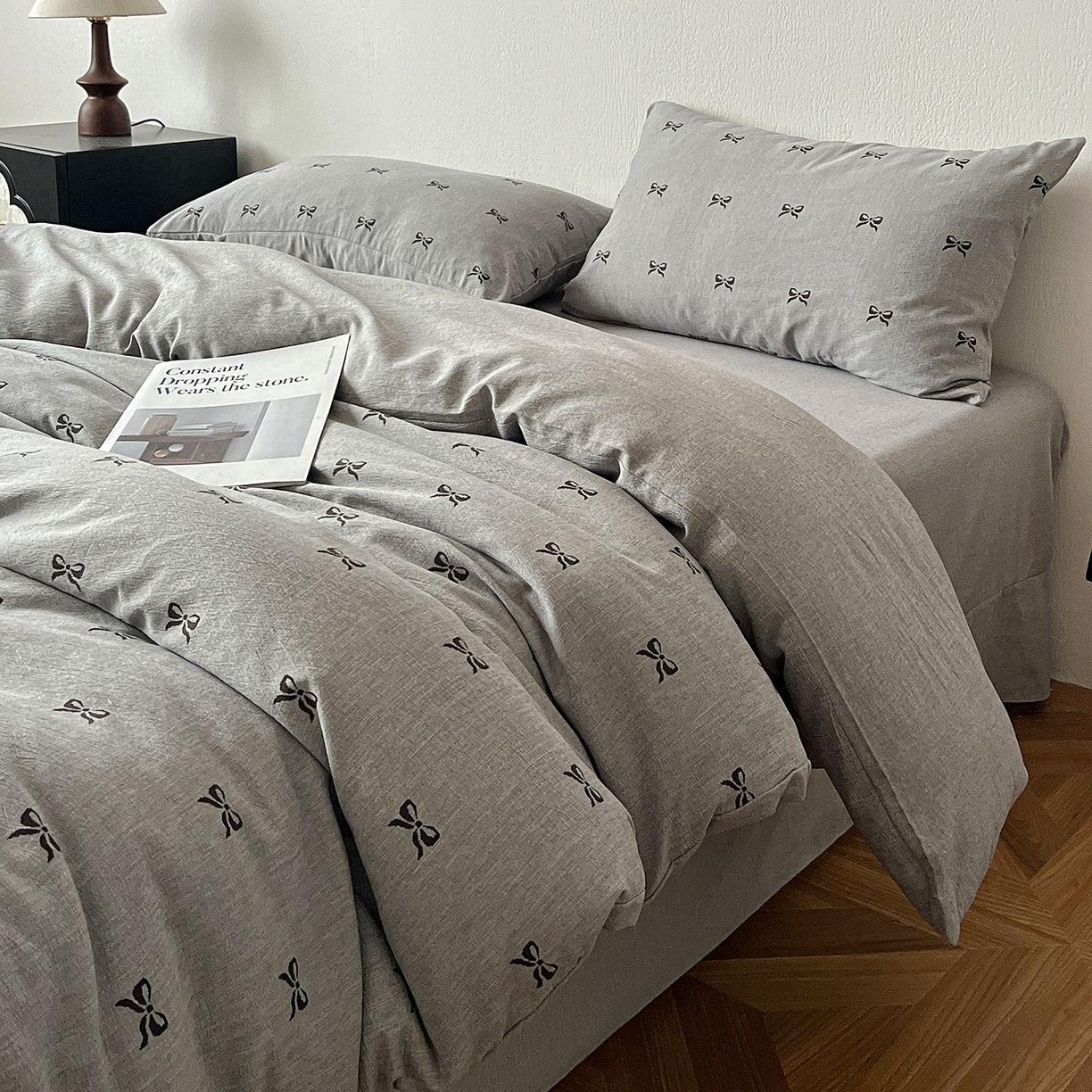 91家纺网 家纺一手货源 找家纺 恋之语 2026新款水洗色织提花工艺系列四件套（量大从优） 少女心