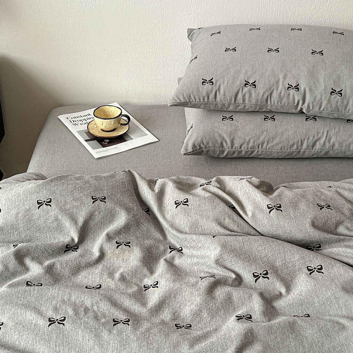 91家纺网 家纺一手货源 找家纺 恋之语 2026新款水洗色织提花工艺系列四件套（量大从优） 少女心