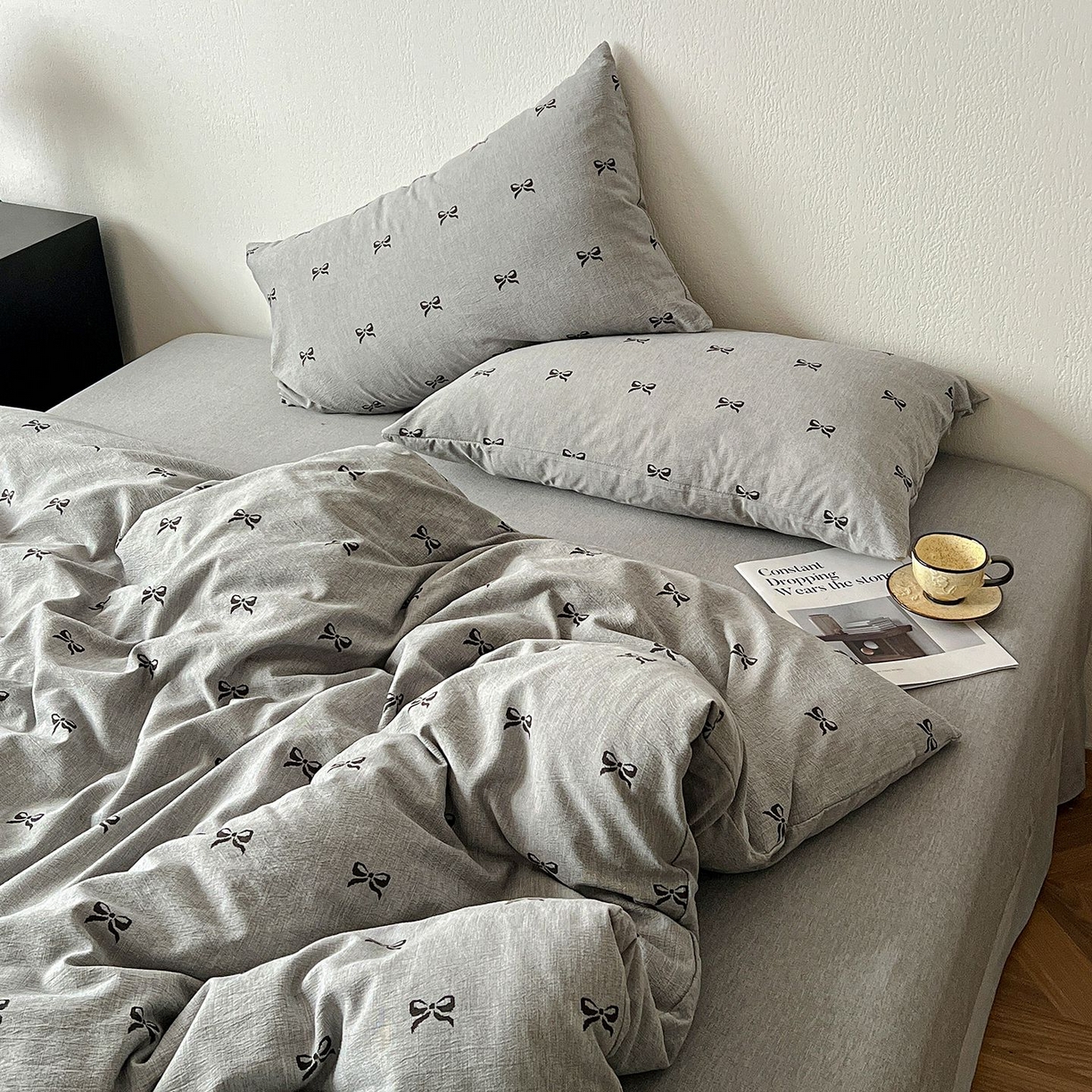 91家纺网 家纺一手货源 找家纺 恋之语 2026新款水洗色织提花工艺系列四件套（量大从优） 少女心