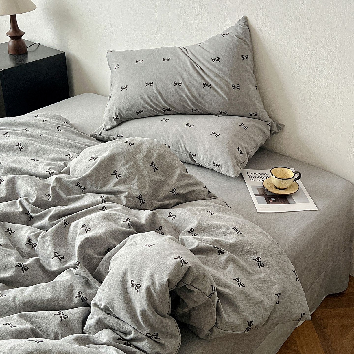 91家纺网 家纺一手货源 找家纺 恋之语 2026新款水洗色织提花工艺系列四件套（量大从优） 少女心