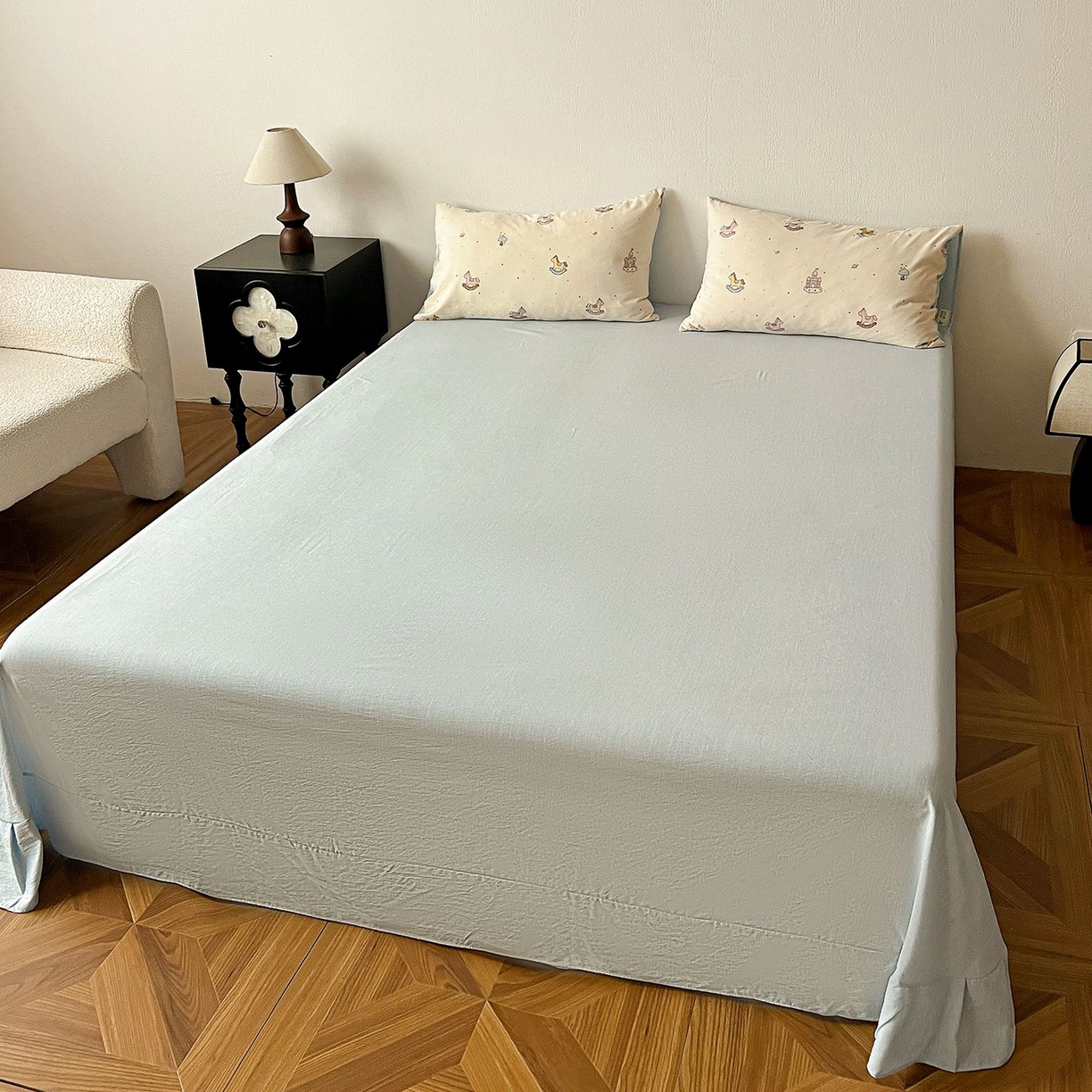 91家纺网 家纺一手货源 找家纺 恋之语 2026新款水洗色织提花工艺系列四件套（量大从优） 童梦园