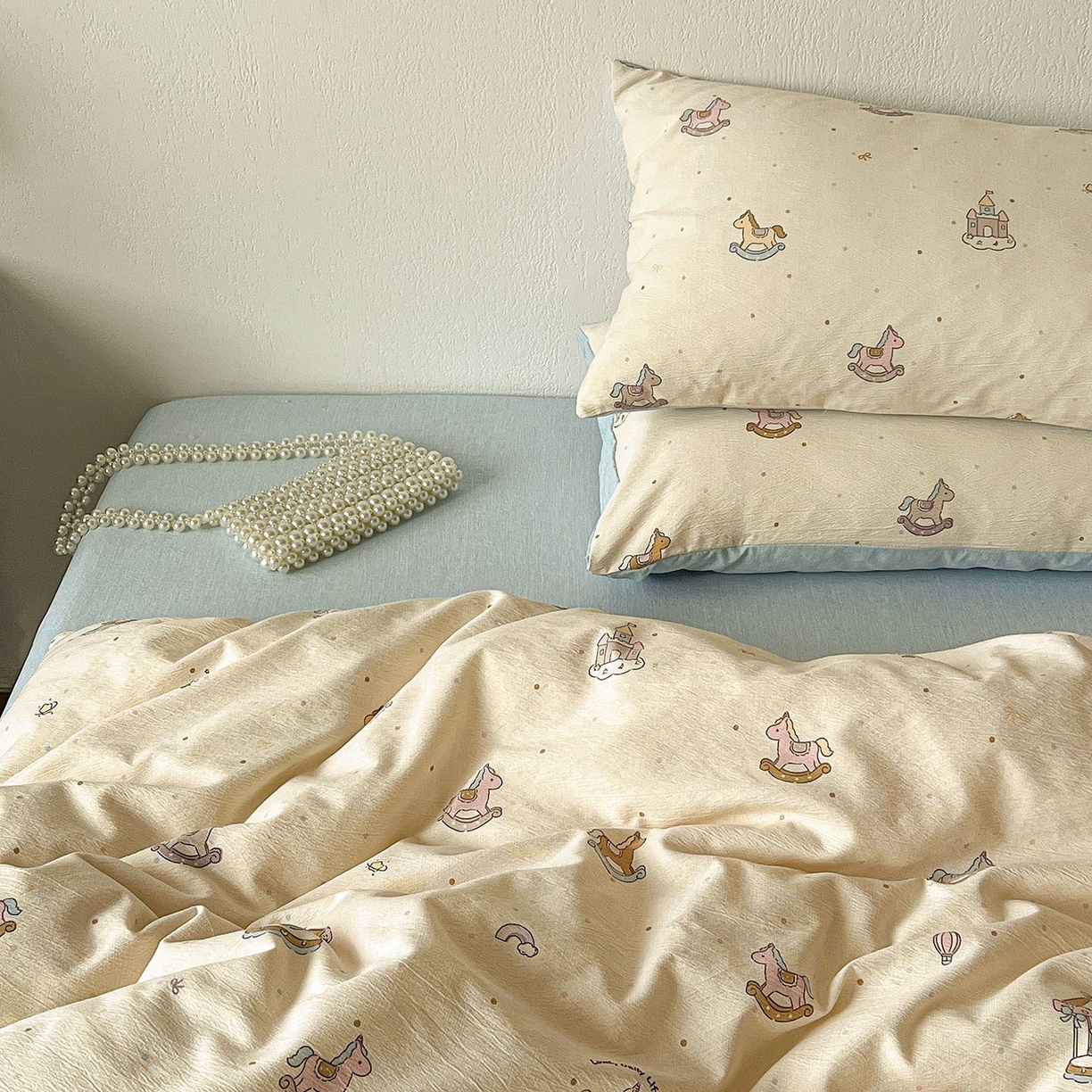 91家纺网 家纺一手货源 找家纺 恋之语 2026新款水洗色织提花工艺系列四件套（量大从优） 童梦园