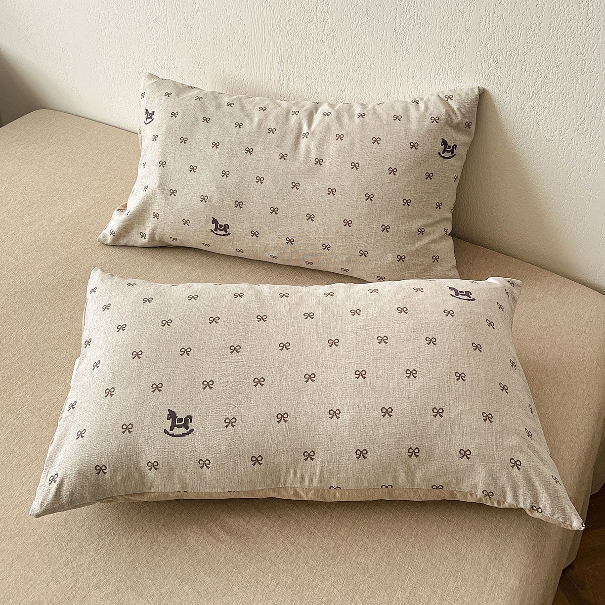 91家纺网 家纺一手货源 找家纺 恋之语 2026新款水洗色织提花工艺系列四件套（量大从优） 摇摇马