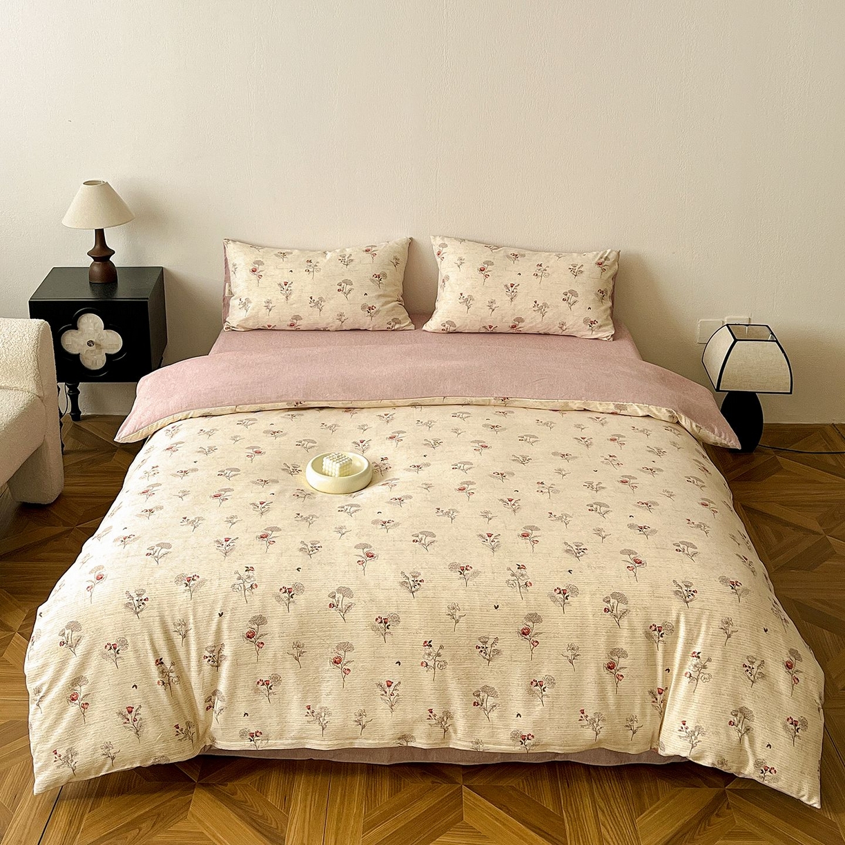 恋之语 2026新款水洗色织提花工艺系列四件套（量大从优） 野蔷薇