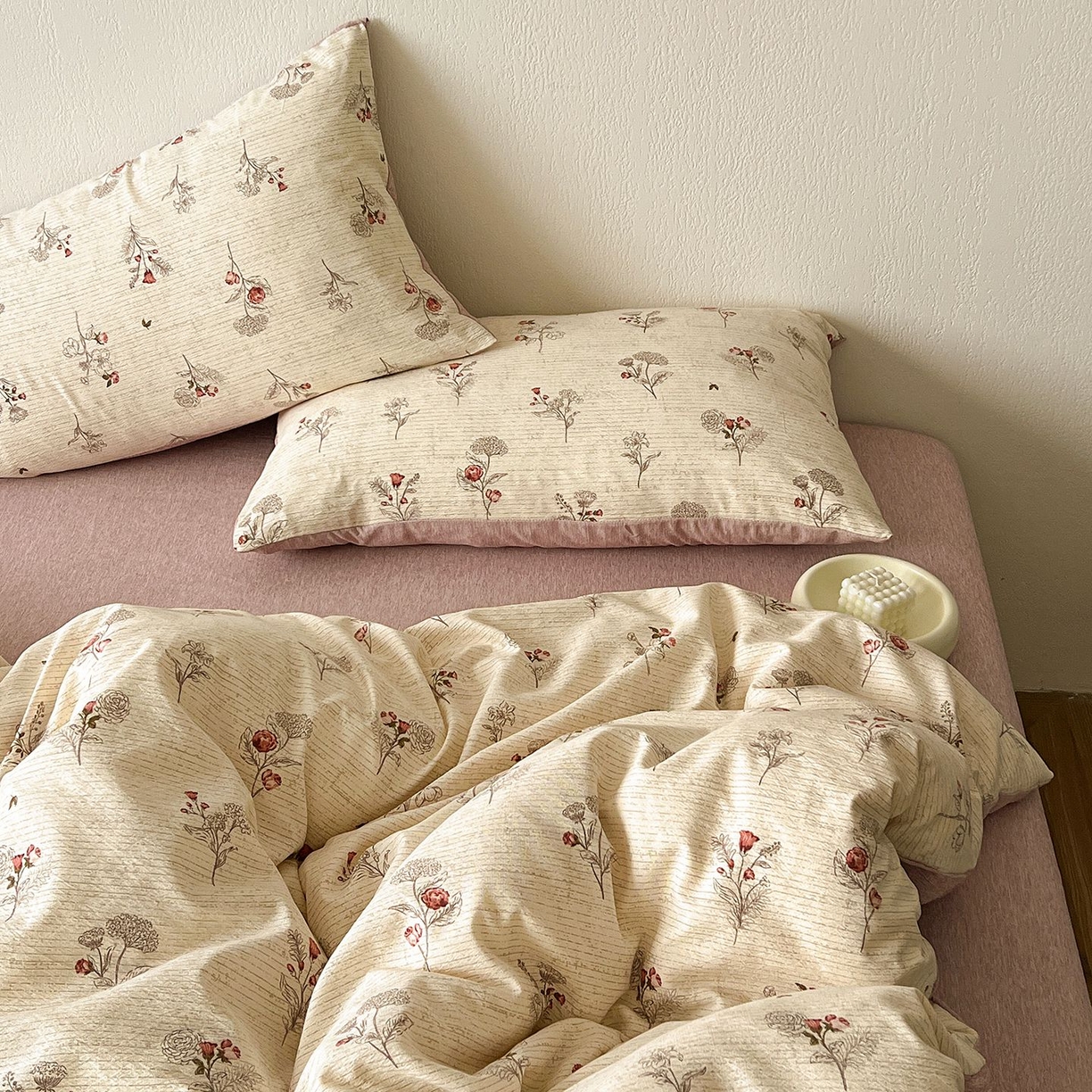 91家纺网 家纺一手货源 找家纺 恋之语 2026新款水洗色织提花工艺系列四件套（量大从优） 野蔷薇