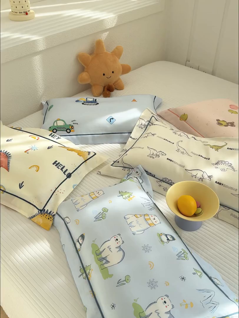 91家纺网 家纺一手货源 找家纺 （总）良佐生活 2026新款60支天丝枕套儿童莱赛尔冰丝枕套夏天凉感枕头套