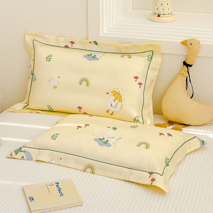 91家纺网 家纺一手货源 找家纺 （总）良佐生活 2026新款60支天丝枕套儿童莱赛尔冰丝枕套夏天凉感枕头套