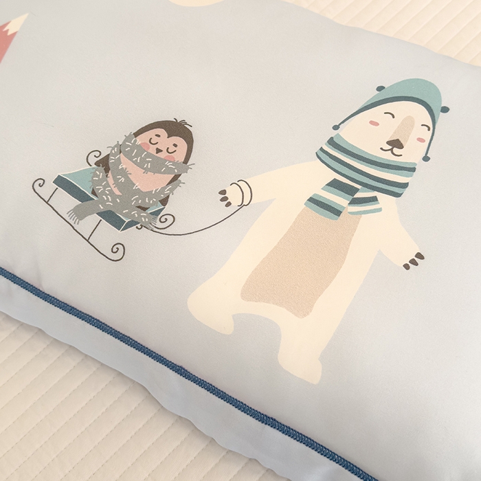 91家纺网 家纺一手货源 找家纺 良佐生活 2026新款60支天丝卡通枕套 冰雪奇缘