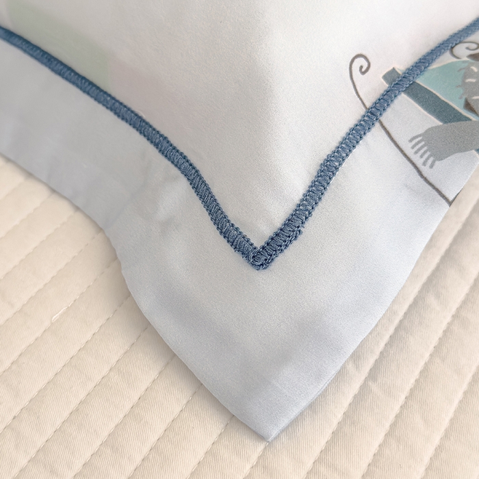 91家纺网 家纺一手货源 找家纺 良佐生活 2026新款60支天丝卡通枕套 冰雪奇缘