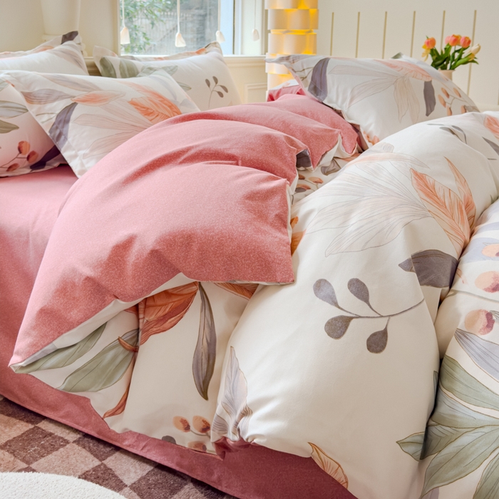 91家纺网 家纺一手货源 找家纺 佑佳家纺 2024新款磨毛印花植物羊绒单被套 花舞佳人