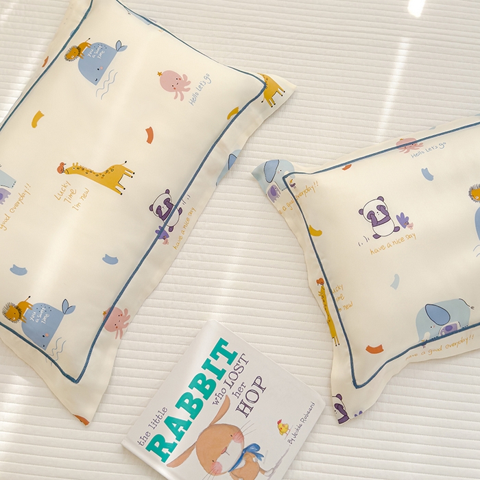 91家纺网 家纺一手货源 找家纺 良佐生活 2026新款60支天丝卡通枕套 海洋伙伴