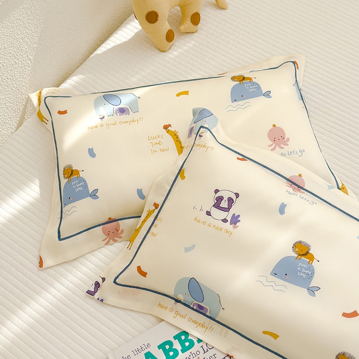 91家纺网 家纺一手货源 找家纺 良佐生活 2026新款60支天丝卡通枕套 海洋伙伴