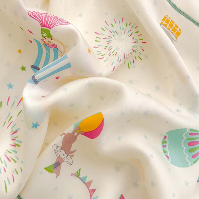 91家纺网 家纺一手货源 找家纺 良佐生活 2026新款60支天丝卡通枕套 开心马戏团