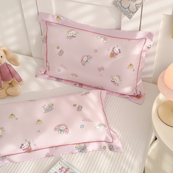 91家纺网 家纺一手货源 找家纺 良佐生活 2026新款60支天丝卡通枕套 凯莉