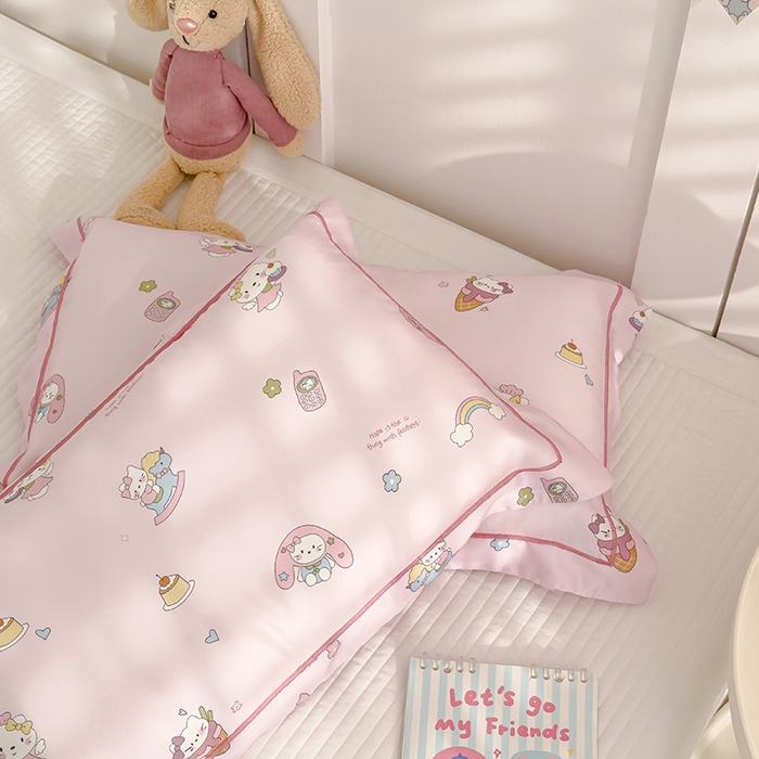 91家纺网 家纺一手货源 找家纺 良佐生活 2026新款60支天丝卡通枕套 凯莉