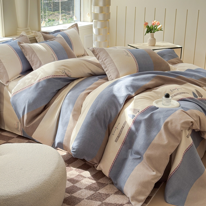 91家纺网 家纺一手货源 找家纺 佑佳家纺 2024新款磨毛印花植物羊绒单被套 漫步庄园