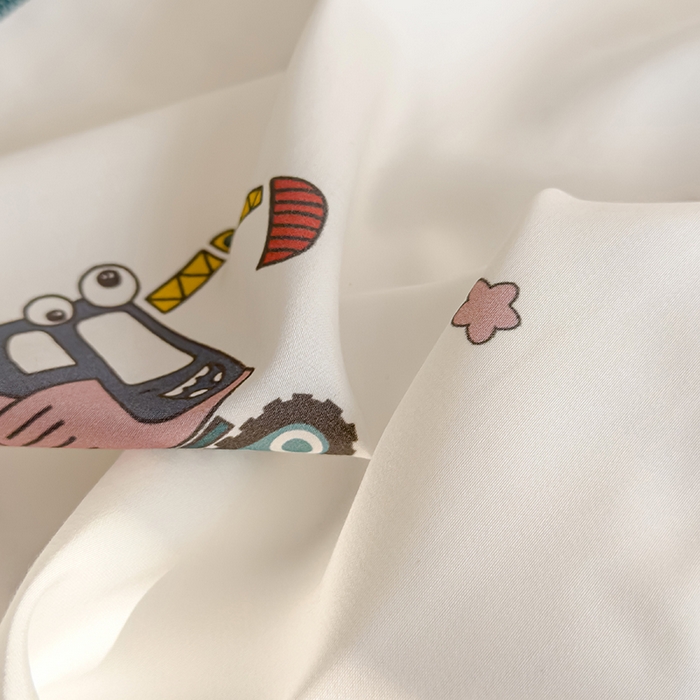 91家纺网 家纺一手货源 找家纺 良佐生活 2026新款60支天丝卡通枕套 恐龙奇遇记