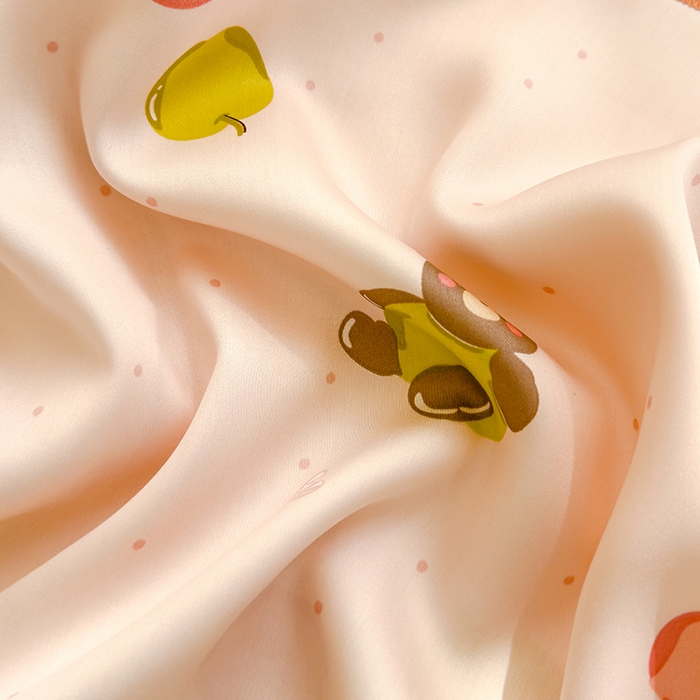 91家纺网 家纺一手货源 找家纺 良佐生活 2026新款60支天丝卡通枕套 苹果小熊