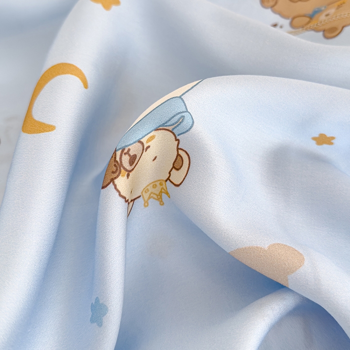 91家纺网 家纺一手货源 找家纺 良佐生活 2026新款60支天丝卡通枕套 云朵小熊