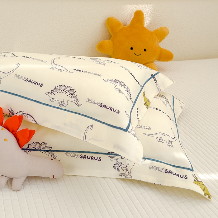 91家纺网 家纺一手货源 找家纺 良佐生活 2026新款60支天丝卡通枕套 侏罗纪公园