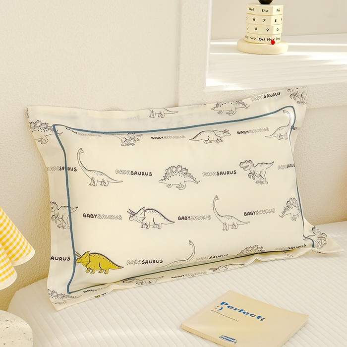 91家纺网 家纺一手货源 找家纺 良佐生活 2026新款60支天丝卡通枕套 侏罗纪公园