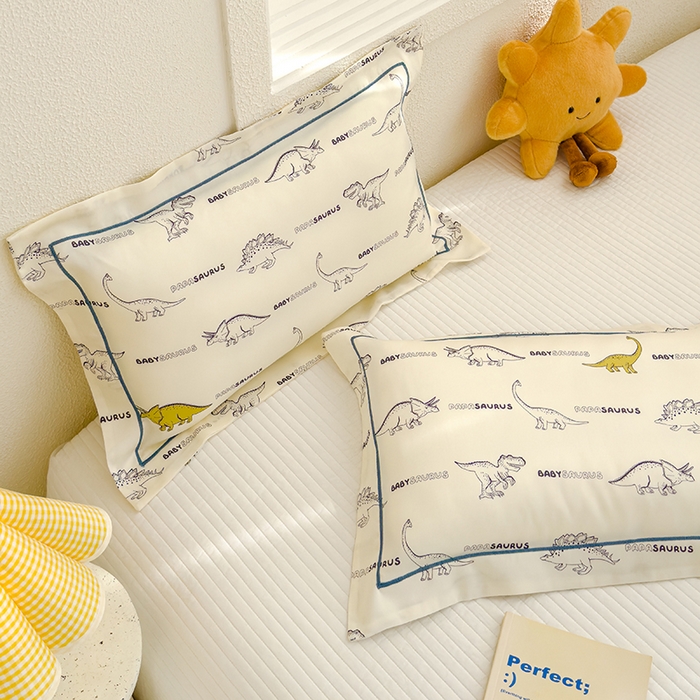 91家纺网 家纺一手货源 找家纺 良佐生活 2026新款60支天丝卡通枕套 侏罗纪公园