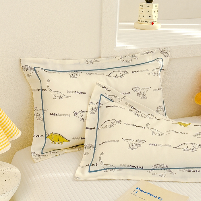 91家纺网 家纺一手货源 找家纺 良佐生活 2026新款60支天丝卡通枕套 侏罗纪公园