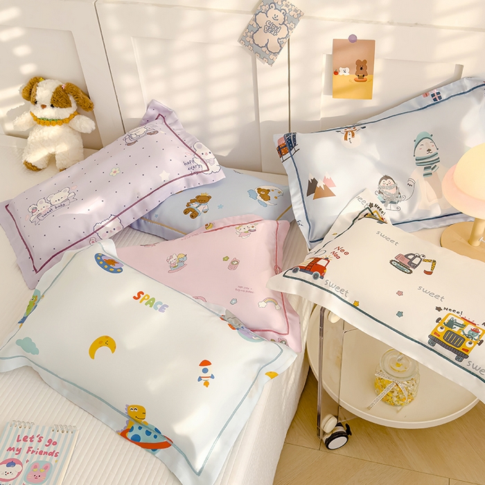 91家纺网 家纺一手货源 找家纺 良佐生活 2026新款60支天丝卡通枕套 组合