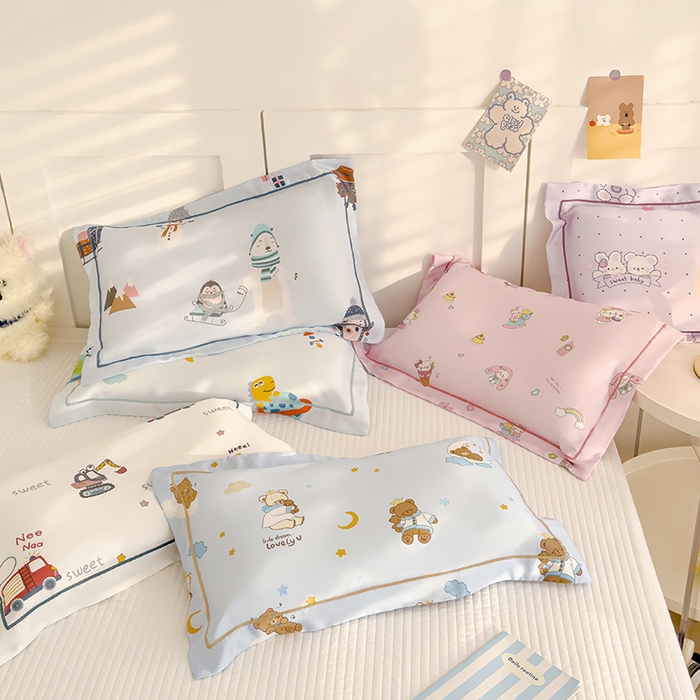 91家纺网 家纺一手货源 找家纺 良佐生活 2026新款60支天丝卡通枕套 组合